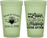 Custom Wedding 22 oz Glow In The Dark Cups - Love Laughter Happily | 346