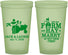 Custom Wedding 22 oz Glow In The Dark Cups - Left The Farm Tractor | 347