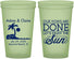 Custom Wedding 22 oz Glow In The Dark Cups - Vows Are Done Enjoy Sun | 348