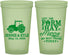 Custom Wedding 22 oz Glow In The Dark Cups - Left The Farm Tractor | 351