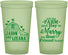 Custom Wedding 22 oz Glow In The Dark Cups - Left The Farm Tractor | 352