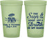 Custom Wedding 22 oz Glow In The Dark Cups - Sun Sand Drink In My Hand | 353
