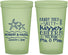 Custom Wedding 22 oz Glow In The Dark Cups - Sandy Feet Salty Kisses | 356
