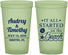 Custom Wedding 22 oz Glow In The Dark Cups - Started On The Beach | 361
