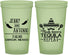 Custom Wedding 22 oz Glow In The Dark Cups - Fiesta Siesta Tequila Repeat | 369