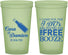 Custom Wedding 22 oz Glow In The Dark Cups - I Do Free Booze | 371
