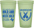 Custom Wedding 22 oz Glow In The Dark Cups - To Have And To Hold | 379