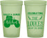 Custom Wedding 22 oz Glow In The Dark Cups - Tractor | 381