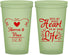 Custom Wedding 22 oz Glow In The Dark Cups - Heart Life | 387