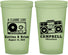 Custom Wedding 22 oz Glow In The Dark Cups - Class Love Cassette Tape | 389