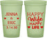 Custom Wedding 22 oz Glow In The Dark Cups - Happy Wife Happy Life | 393