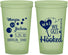 Custom Wedding 22 oz Glow In The Dark Cups - We Got Hooked Fish | 396