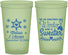 Custom Wedding 22 oz Glow In The Dark Cups - Christmas Winter | 399