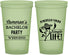Custom Bachelor Party 22 oz Glow In The Dark Cups - Hast La Vista Single Life | 40003