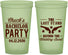 Custom Bachelor Party 22 oz Glow In The Dark Cups - Last Stand Wedding Bands | 40015