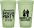 Custom Bachelor Party 22 oz Glow In The Dark Cups - Goodbye Life Hello Wife | 40019