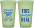 Custom Bachelor Party 22 oz Glow In The Dark Cups - Just Got Real | 40024