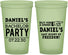 Custom Bachelor Party 22 oz Glow In The Dark Cups - Last Night Of Freedom | 40029