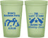 Custom Bachelor Party 22 oz Glow In The Dark Cups - The Last Stand | 40035