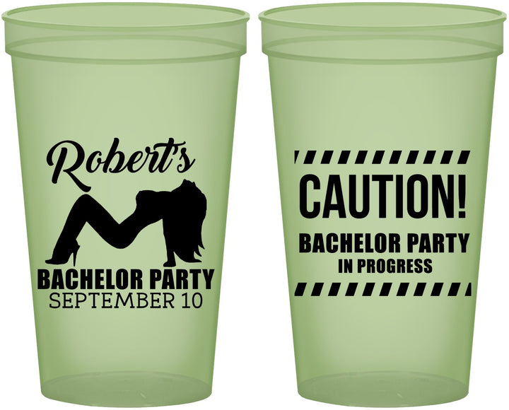 Custom Bachelor Party 22 oz Glow In The Dark Cups - Strip Club | 40037