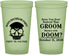 Custom Bachelor Party 22 oz Glow In The Dark Cups - Groom Doom Skull | 40041