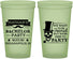 Custom Bachelor Party 22 oz Glow In The Dark Cups - Formal Skeleton | 40048