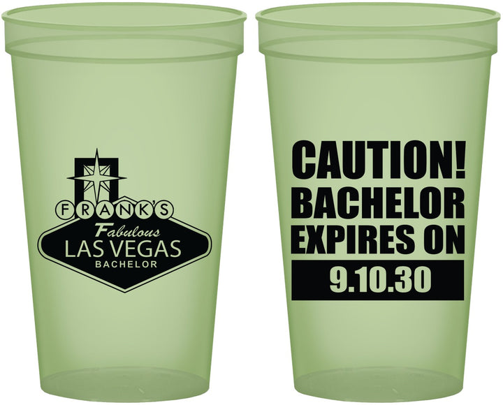 Custom Bachelor Party 22 oz Glow In The Dark Cups - Las Vegas | 40056