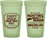 Custom Bachelor Party 22 oz Glow In The Dark Cups - Hunting Season | 40063