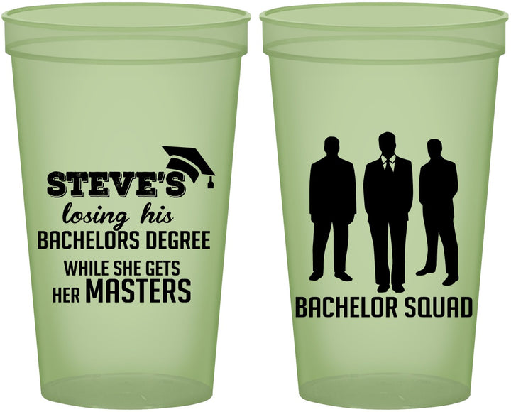 Custom Bachelor Party 22 oz Glow In The Dark Cups - Squad | 40068