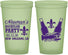 Custom Bachelor Party 22 oz Glow In The Dark Cups - Mardi Gras | 40085