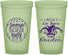 Custom Bachelor Party 22 oz Glow In The Dark Cups - Mardi Gras | 40090