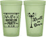 Custom Bachelor Party 22 oz Glow In The Dark Cups - Mardi Gras | 40092