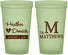 Custom Wedding 22 oz Glow In The Dark Cups - Monogram | 402