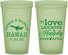 Custom Wedding 22 oz Glow In The Dark Cups - Love Laughter Happily | 404