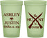 Custom Wedding 22 oz Glow In The Dark Cups - The Hunt Is Over | 412