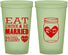 Custom Wedding 22 oz Glow In The Dark Cups - Eat Drink Be Married | 417