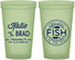 Custom Wedding 22 oz Glow In The Dark Cups - Two Less Fish In The Sea | 421
