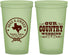 Custom Wedding 22 oz Glow In The Dark Cups - Country Texas | 424
