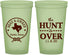 Custom Wedding 22 oz Glow In The Dark Cups - The Hunt Is Over | 426