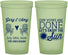 Custom Wedding 22 oz Glow In The Dark Cups - Vows Are Done Enjoy Sun | 428