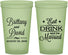 Custom Wedding 22 oz Glow In The Dark Cups - Eat Drink Be Married | 430