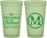 Custom Wedding 22 oz Glow In The Dark Cups - Monogram | 435