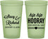 Custom Wedding 22 oz Glow In The Dark Cups - Hip Hop Hooray | 436