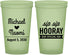 Custom Wedding 22 oz Glow In The Dark Cups - Sip Sip Hooray | 437