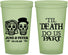 Custom Wedding 22 oz Glow In The Dark Cups - Til Death Do Us Part | 441