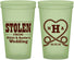 Custom Wedding 22 oz Glow In The Dark Cups - Stolen Monogram | 474