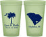 Custom Wedding 22 oz Glow In The Dark Cups - Palmetto Tree | 476