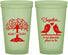 Custom Wedding 22 oz Glow In The Dark Cups - Love Birds | 481