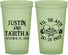 Custom Wedding 22 oz Glow In The Dark Cups - Til Death Do Us Part | 485