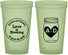 Custom Wedding 22 oz Glow In The Dark Cups - Love Is Brewing | 486